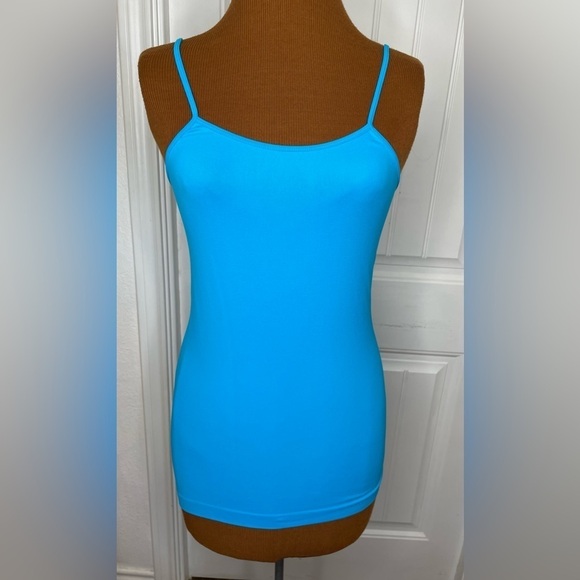 Moa Moa Turquoise Spaghetti Strap Camisole - Picture 1 of 5